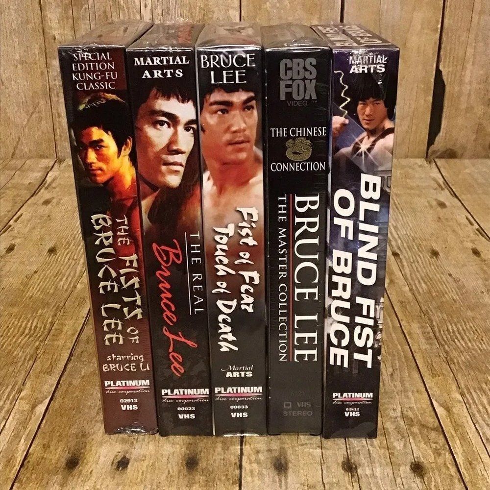 Bruce Lee Lot of 5 Sealed VHS Movies‎ Martial Arts